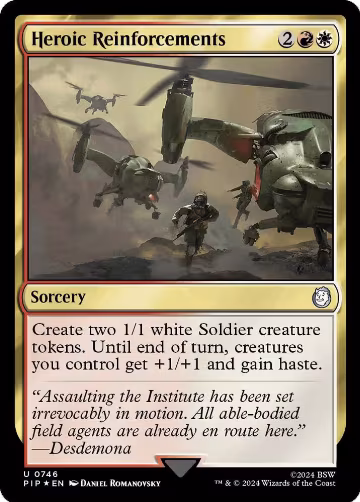 Heroic Reinforcements (Surge Foil) (746), Universes Beyond: Fallout — Magic card price