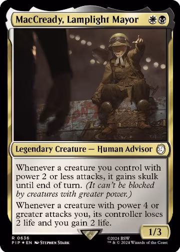 MacCready, Lamplight Mayor (Surge Foil) (636), Universes Beyond: Fallout — Magic card price