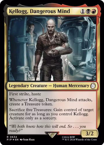 Kellogg, Dangerous Mind (Surge Foil) (634), Universes Beyond: Fallout — Magic card price
