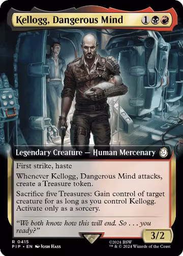 Kellogg, Dangerous Mind (Extended Art) (415), Universes Beyond: Fallout — Magic card price