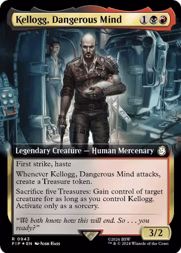 Kellogg, Dangerous Mind (Extended Art) (Surge Foil) (943), Universes Beyond: Fallout — Magic card price