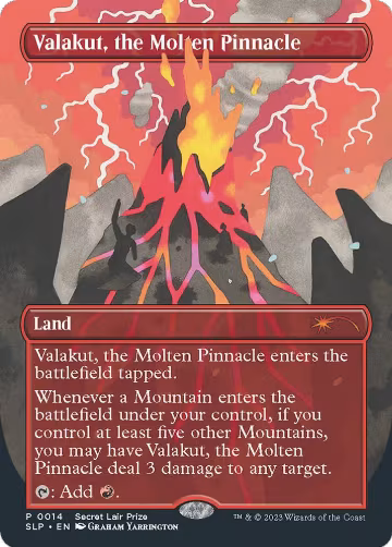 Valakut, the Molten Pinnacle (14), Secret Lair Showdown — Magic card price