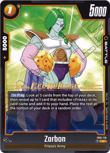 Zarbon (FB01-116), Awakened Pulse Pre-Release Cards — DB Fusion card price