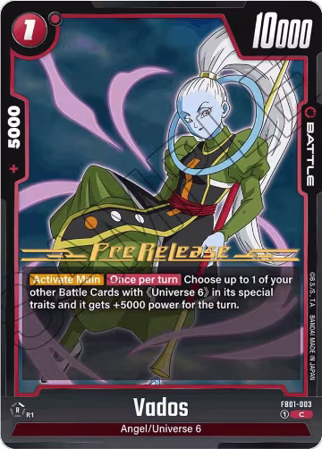Vados (FB01-003), Awakened Pulse Pre-Release Cards — DB Fusion card price