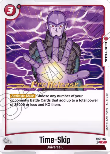 Time-Skip (FB01-033), Awakened Pulse Pre-Release Cards — DB Fusion card price