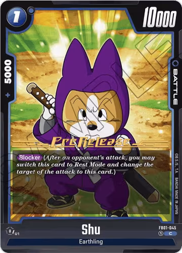 Shu (FB01-045), Awakened Pulse Pre-Release Cards — DB Fusion card price