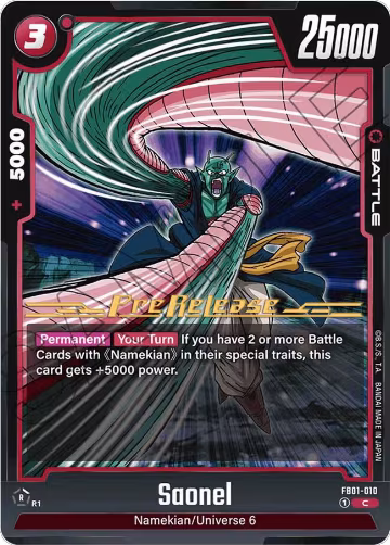Saonel (FB01-010), Awakened Pulse Pre-Release Cards — DB Fusion card price