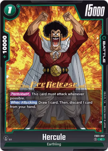 Hercule (FB01-097), Awakened Pulse Pre-Release Cards — DB Fusion card price