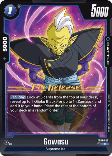 Gowasu - FB01-040 (FB01-040), Awakened Pulse Pre-Release Cards — DB Fusion card price