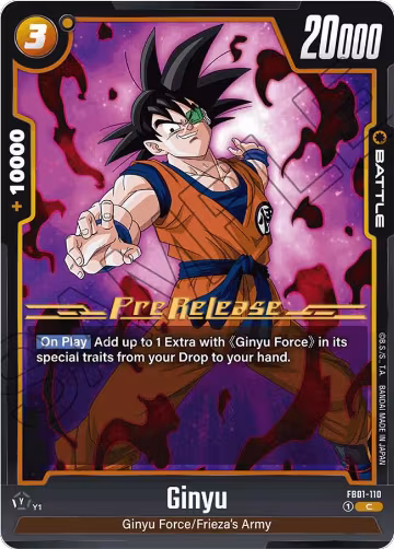 Ginyu - FB01-110 (FB01-110), Awakened Pulse Pre-Release Cards — DB Fusion card price