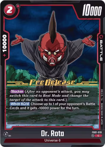 Dr. Rota (FB01-019), Awakened Pulse Pre-Release Cards — DB Fusion card price