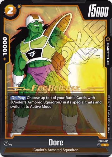 Dore (FB01-122), Awakened Pulse Pre-Release Cards — DB Fusion card price