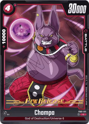 Champa (FB01-011), Awakened Pulse Pre-Release Cards — DB Fusion card price
