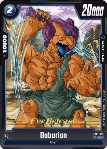 Babarian (FB01-053), Awakened Pulse Pre-Release Cards — DB Fusion card price