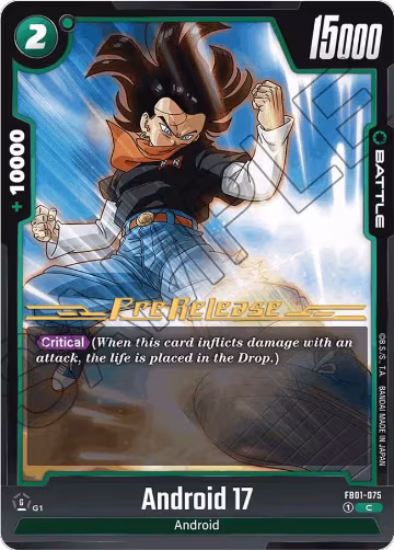 Android 17 - FB01-075 (FB01-075), Awakened Pulse Pre-Release Cards — DB Fusion card price