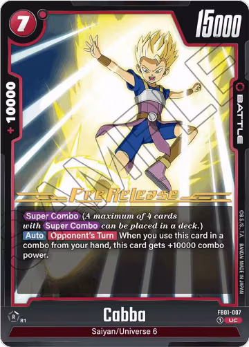 Cabba (FB01-007), Awakened Pulse Pre-Release Cards — DB Fusion card price