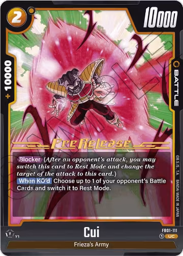 Cui (FB01-111), Awakened Pulse Pre-Release Cards — DB Fusion card price