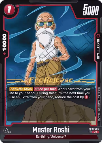 Master Roshi (FB01-005), Awakened Pulse Pre-Release Cards — DB Fusion card price