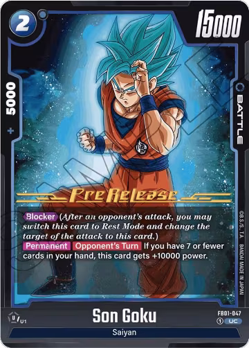 Son Goku - FB01-047 (FB01-047), Awakened Pulse Pre-Release Cards — DB Fusion card price