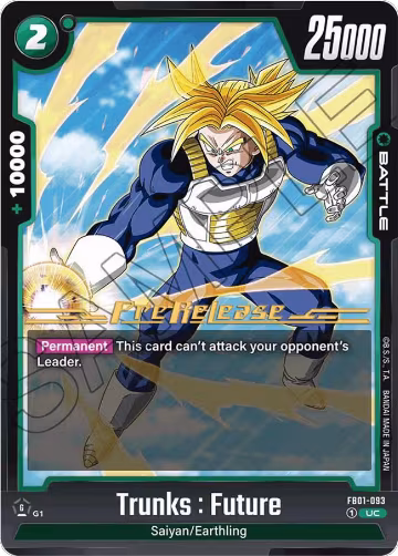 Trunks : Future - FB01-093 (FB01-093), Awakened Pulse Pre-Release Cards — DB Fusion card price