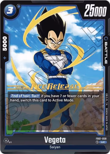 Vegeta - FB01-058 (FB01-058), Awakened Pulse Pre-Release Cards — DB Fusion card price
