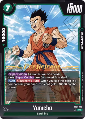 Yamcha (FB01-098), Awakened Pulse Pre-Release Cards — DB Fusion card price