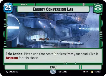 Energy Conversion Lab (022/252), Spark of Rebellion — Star Wars card price