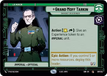 Grand Moff Tarkin - Oversector Governor (007/252), Spark of Rebellion — Star Wars card price