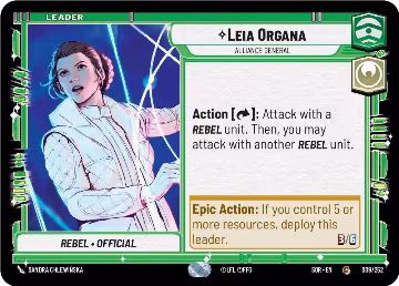 Leia Organa - Alliance General (009/252), Spark of Rebellion — Star Wars card price