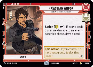 Cassian Andor - Dedicated to the Rebellion (013/252), Spark of Rebellion — Star Wars card price