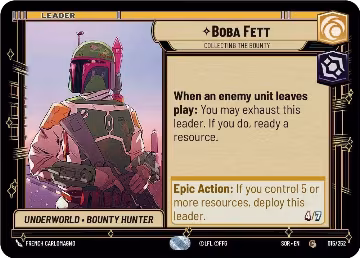 Boba Fett - Collecting the Bounty (015/252), Spark of Rebellion — Star Wars card price