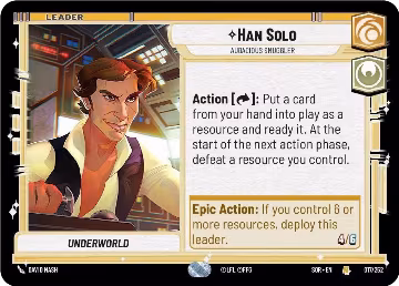 Han Solo - Audacious Smuggler (017/252), Spark of Rebellion — Star Wars card price