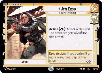 Jyn Erso - Resisting Oppression (018/252), Spark of Rebellion — Star Wars card price