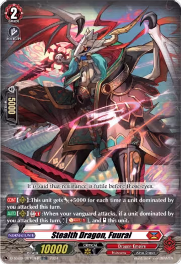 Stealth Dragon, Fuurai (TDR) (D-SS09/007EN-R), D-SS09: Special Series 09 Stride Deckset -Shiranui- — Vanguard card price
