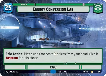 Energy Conversion Lab (Hyperspace) (288), Spark of Rebellion — Star Wars card price