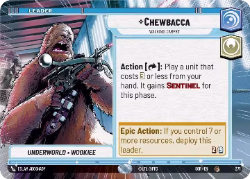 Chewbacca - Walking Carpet (Hyperspace) (271), Spark of Rebellion — Star Wars card price
