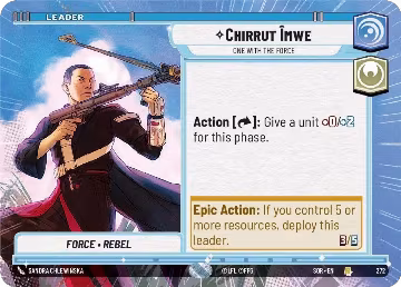 Chirrut Imwe - One With The Force (Hyperspace) (272), Spark of Rebellion — Star Wars card price