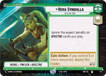 Hera Syndulla - Spectre Two (Hyperspace) (275), Spark of Rebellion — Star Wars card price