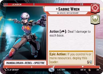 Sabine Wren - Galvanized Revolutionary (Hyperspace) (280), Spark of Rebellion — Star Wars card price