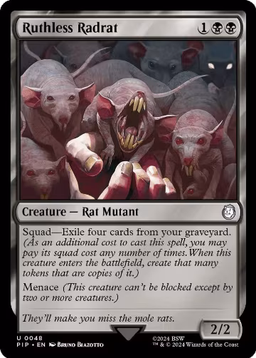 Ruthless Radrat (48), Universes Beyond: Fallout — Magic card price