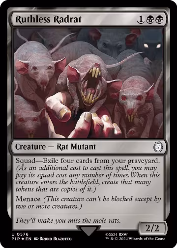 Ruthless Radrat (Surge Foil) (576), Universes Beyond: Fallout — Magic card price