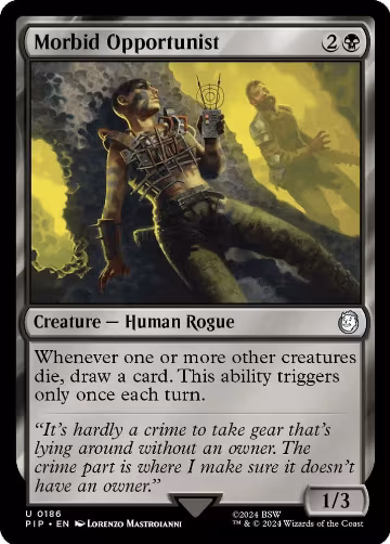 Morbid Opportunist (186), Universes Beyond: Fallout — Magic card price