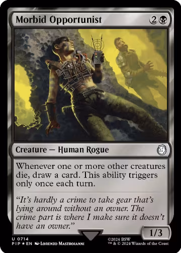 Morbid Opportunist (Surge Foil) (714), Universes Beyond: Fallout — Magic card price