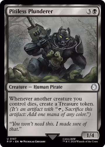 Pitiless Plunderer (187), Universes Beyond: Fallout — Magic card price