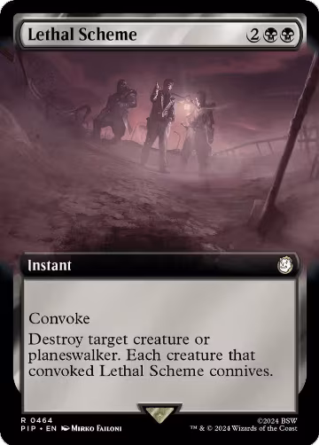 Lethal Scheme (Extended Art) (464), Universes Beyond: Fallout — Magic card price