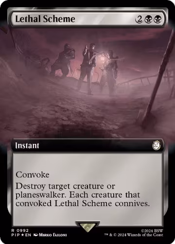 Lethal Scheme (Extended Art) (Surge Foil) (992), Universes Beyond: Fallout — Magic card price