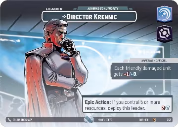 Director Krennic - Aspiring to Authority (Showcase) (253), Spark of Rebellion — Star Wars card price