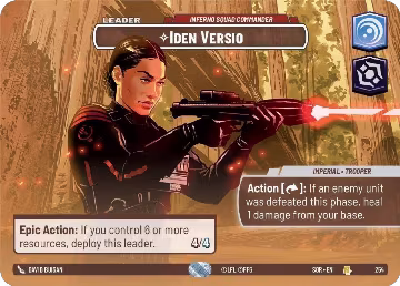 Iden Versio - Inferno Squad Commander (Showcase) (254), Spark of Rebellion — Star Wars card price