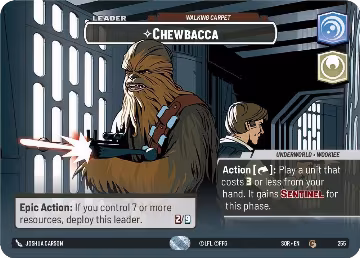 Chewbacca - Walking Carpet (Showcase) (255), Spark of Rebellion — Star Wars card price