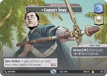 Chirrut Imwe - One With The Force (Showcase) (256), Spark of Rebellion — Star Wars card price